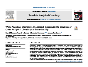 White Analytical Chemistry: An approach to reconcile the principles of Green Analytical Chemistry and functionality